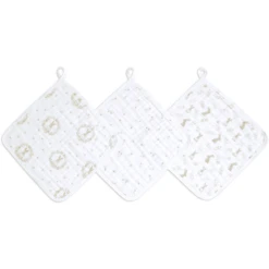 Aden+anais™ Musslinwaschlappen 3er-Pack Blushing Bunnies