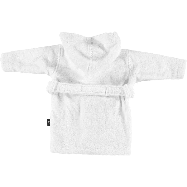 Alvi® Frottier Bademantel Mit Kapuze Weiß 2 Alvi® Frottier Bademantel Mit Kapuze Weiß – Bild 2