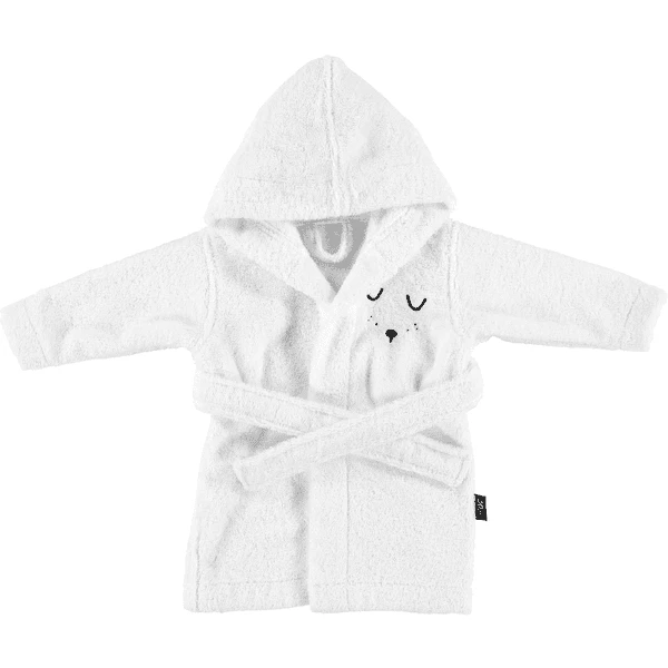 Alvi® Frottier Bademantel Mit Kapuze Weiß 1 Alvi® Frottier Bademantel Mit Kapuze Weiß