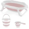 BabyJem Badewannsenset Faltbar 3-teilig, Rosa