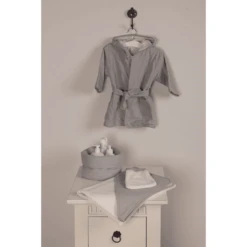 Be Be 's Collection Bademantel Grau -Geschäft Für Babybadezubehör be be s collection bademantel grau a326706 3