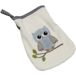 Be Be 's Collection Waschhandschuh Eulen Blau