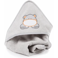 Fillikid Kapuzenbadetuch Mira Grau