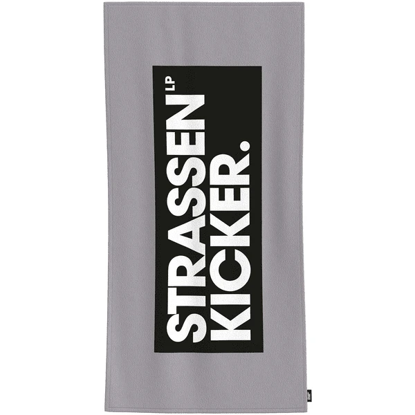 HERDING Velourbadetuch Strassenkicker Grau-schwarz 75 X 150 Cm 1 HERDING Velourbadetuch Strassenkicker Grau-schwarz 75 X 150 Cm