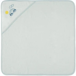 HÜTTE & CO Kapuzenbadetuch Auto Weiss 75 X 75 Cm