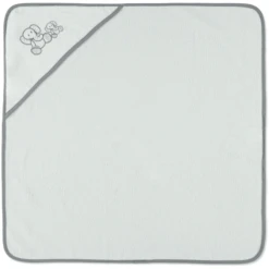 HÜTTE & CO Kapuzenbadetuch Elefant Weiß 75 X 75 Cm