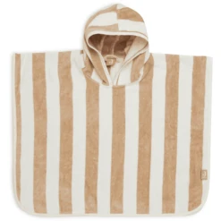 Jollein Badeponcho Stripe Frottee Biscuit