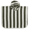 Jollein Badeponcho Stripe Frottee Leaf Green