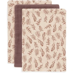 Jollein Mull Waschlappen 3er-Pack Meadow Chestnut