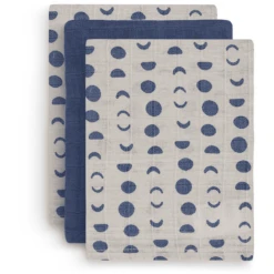 Jollein Mull Waschlappen 3er-Pack Moonlight