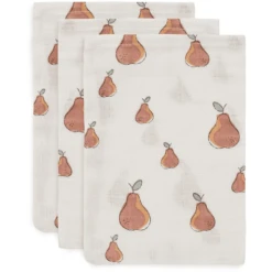 Jollein Mull Waschlappen 3er-Pack Pear