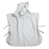 KipKep Blenker Badeponcho Größe M (68 X 55 Cm) Silver Grey