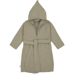 LÄSSIG Bademantel Musselin Olive