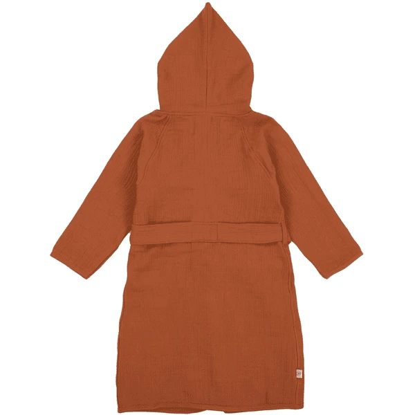 LÄSSIG Bademantel Musselin Rost 2 LÄSSIG Bademantel Musselin Rost – Bild 2