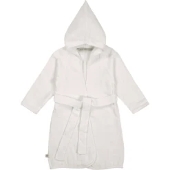 LÄSSIG Bademantel Musselin Weiß