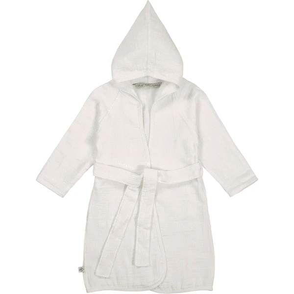 LÄSSIG Bademantel Musselin Weiß 1 LÄSSIG Bademantel Musselin Weiß