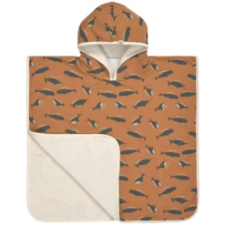 LÄSSIG Badeponcho Wal Karamell