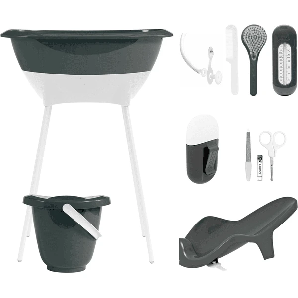 Luma® Babycare Bade- Und Pflegeset Dark Grey 1 Luma® Babycare Bade- Und Pflegeset Dark Grey