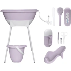 Luma® Babycare Bade- Und Pflegeset Speckles Lila
