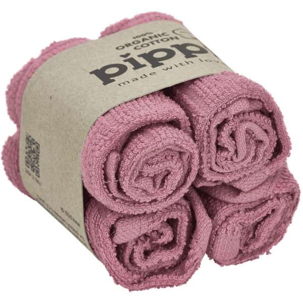 Pippi Waschtücher 4er Pack Old Rose 1 Pippi Waschtücher 4er Pack Old Rose