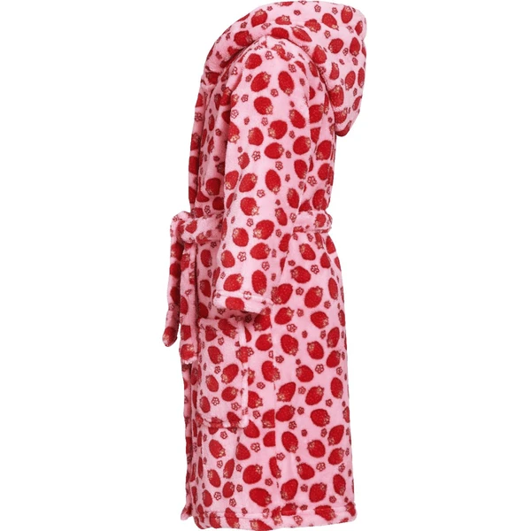 Playshoes Fleece-Bademantel Erdbeere Rosa 3 Playshoes Fleece-Bademantel Erdbeere Rosa – Bild 3
