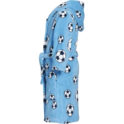 Playshoes Fleece-Bademantel Fußball Blau -Geschäft Für Babybadezubehör playshoes fleece bademantel fussball blau a305492 2