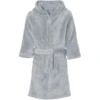 Playshoes Fleece-Bademantel Uni Grau