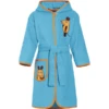 Playshoes Frotte-Bademantel Die Maus Aquablau