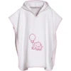 Playshoes Frottee-Poncho Elefant Weiß-rosa