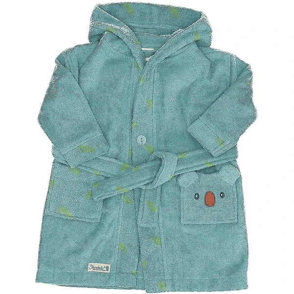 Sterntaler Bademantel Kalla Blau Melange 2 Sterntaler Bademantel Kalla Blau Melange – Bild 2