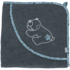 Sterntaler Kapuzen-Badetuch 100 X 100 Cm Elia Eisengrau