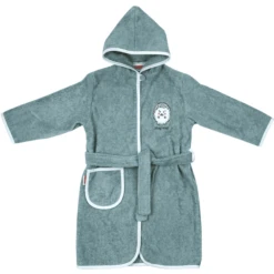 WÖRNER SÜDFROTTIER Bademantel Igel Blau