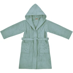 WÖRNER SÜDFROTTIER Bademantel Sterne Eisblau