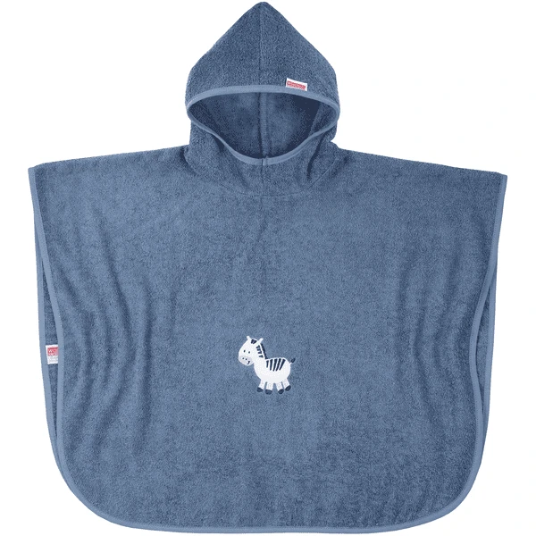 WÖRNER SÜDFROTTIER Badeponcho Zebra Dunkelblau 60 X 75 Cm 1 WÖRNER SÜDFROTTIER Badeponcho Zebra Dunkelblau 60 X 75 Cm