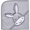 WÖRNER SÜDFROTTIER Kapuzenbadetuch Esel Hellgrau 80 X 80 Cm