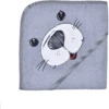 WÖRNER SÜDFROTTIER Kapuzenbadetuch Seehund Grau 80 X 80 Cm
