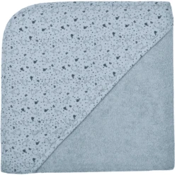 WÖRNER SÜDFROTTIER Kapuzenbadetuch Wal Stahlblau 100 X 100 Cm