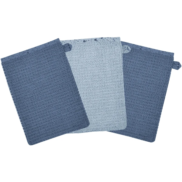 WÖRNER SÜDFROTTIER Waschhandschuh Blau 3er Pack 1 WÖRNER SÜDFROTTIER Waschhandschuh Blau 3er Pack