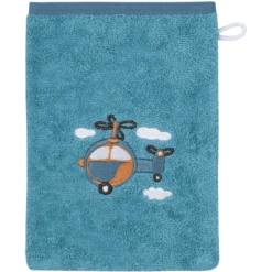 WÖRNER SÜDFROTTIER Waschhandschuh Hubschrauber Blau